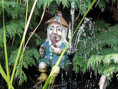 Hlídám svůj rybníček v Café Austria ve Františkových Lázních