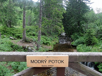 Modrý potok v Modrém Dole