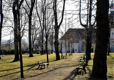 Park u Sv.Havla v zimě