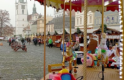 Adventní trhy na litoměřickém náměstí