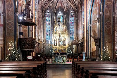 Bazilika svatého Petra a Pavla ve vánočním