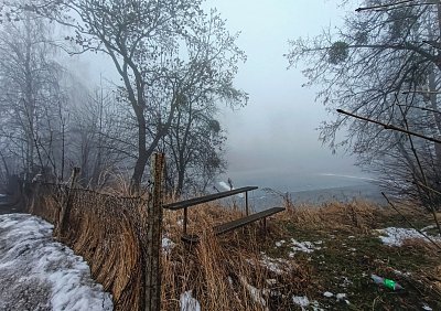 Zimní zákoutí u rybníka*