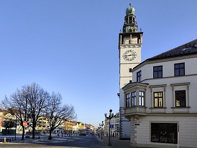 Radniční věž na náměstí ve Vyškově