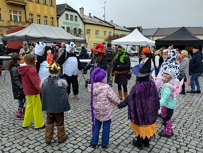 Včerejší Masopust u nás v Toužimi.