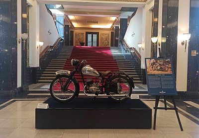 Interiér hotelu v Praze