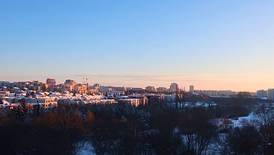 Lednové svítání ve Stodůlkách