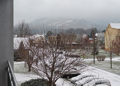 I u nás začala zima.*