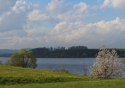 Vodní nádrž Slezská Harta a její mráčky