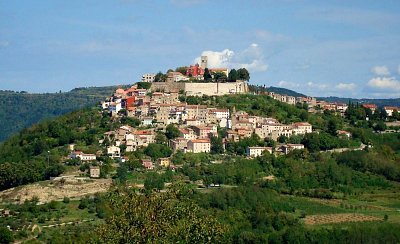 Městečko Motovun, Istrie