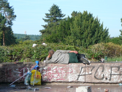 Ráno v Letenských sadech