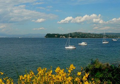 Mráčky ve Slovinsku u moře