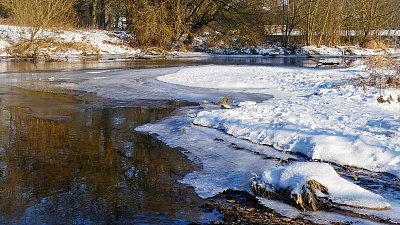 Tichá Orlice pod splavem...