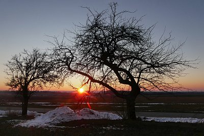 Poslední dvě kupky sněhu....