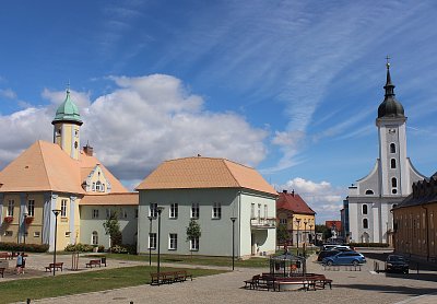 Náměstí Svobody v Javorníku ve Slezsku