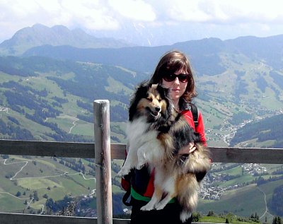 Rakouské Alpy, dcera a Britney.