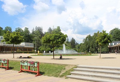 Vodotrysk na kolonádě