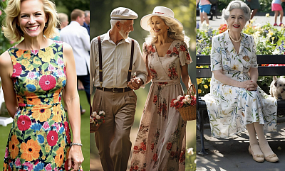 Květovaná sukně, světlá halenka. Nuda nebo věčná, vkusná klasika?