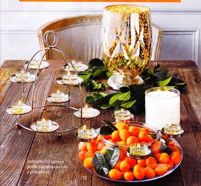 Svícny na svíčky - dekorace