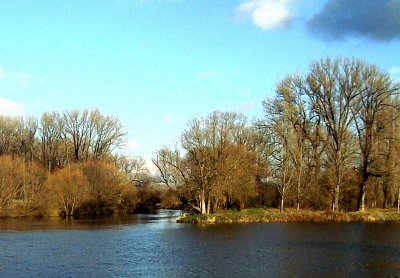 Soutok Labe a Jizery v lázních Toušeň