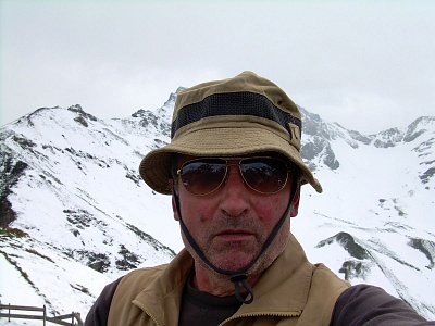 Český, zdravý a děsně aktivní starobní důchodce v rakouských Alpách. *