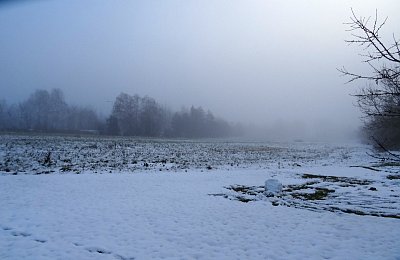 Zamlžený obzor...