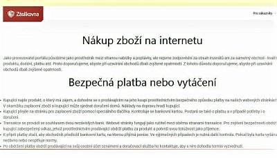 Zásilkovna bezpečná platba