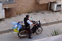 Motorizovaný sběrač plastů