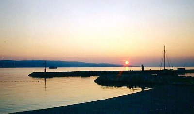 1. Baška voda, Chorvatsko. Večerní nálada.