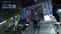 Rozjezd závodníka ze skokanské věže BISCHOFSHOFEN - Rakousko