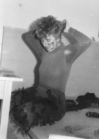 Čert už částečně namaskovaný v roce 1981