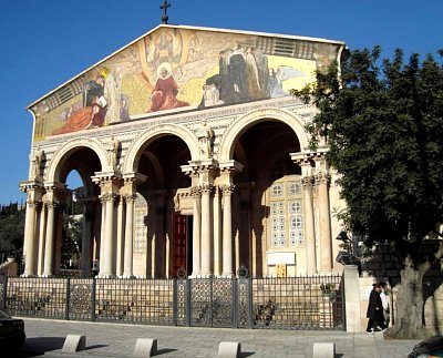 Chrám Národů na Olivetské hoře. Jeruzalém *