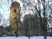 Panenský Týnec - nedostavěný chrám, celkový pohled