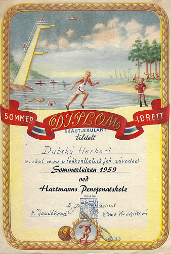 diplom Herberta Dubského z letního tábora.png