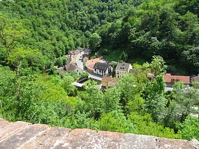 Křivoklát - dole pod námi