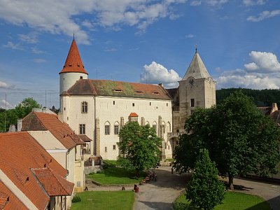 Křivoklát - hrad z věže Huderka