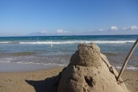 V hlavní roli moře, v pozadí ostrov Kefalonia