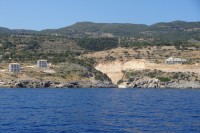 východní pobřeží z lodi