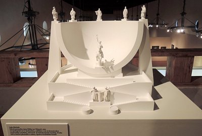 Návrh Žižkova památníku na Vítkově od Jožo Plečnika