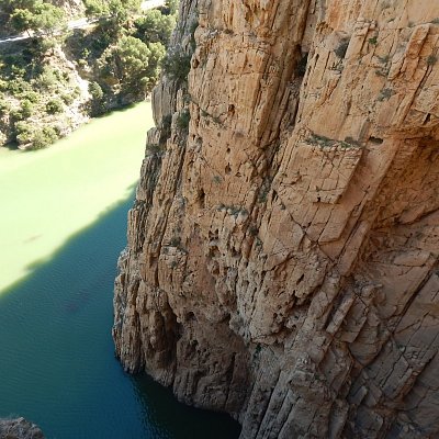 Na konci soutěsky, pohled z lávky