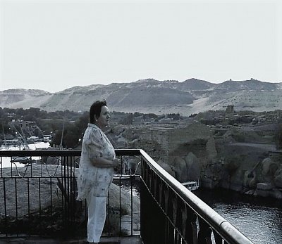 Pohled z terasy Fryal Garden na Nil