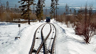 Jedeme lanovkou na Hrebienok