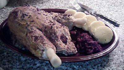 Ořechová kachna s piškotovým.knedlíkem