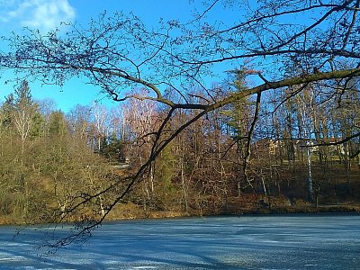 Rybník Hastrman v parku Budoucnost
