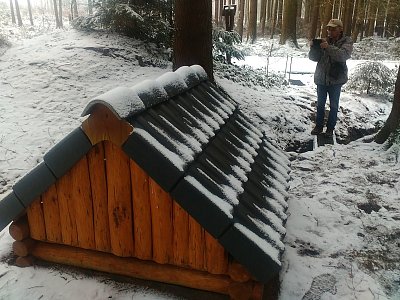 Stříbrná studánka je stejně dobře udržovaná, jako další dvě, ke kterým dojdeme.