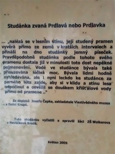 Také u této studánky je informace o původu jejího pojmenování.