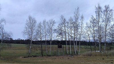 Tento posed má dokonce zasklená okénka i dveře