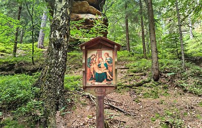 Modlivý důl - křížová cesta