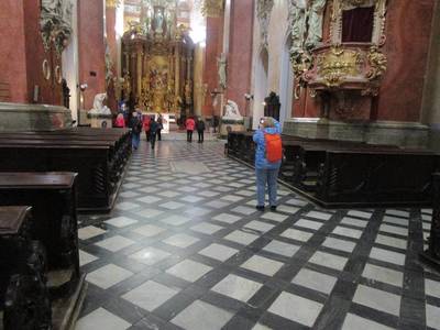 Anička loví záběr