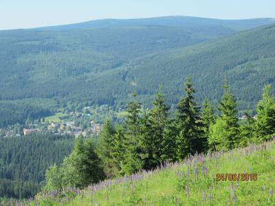 výhled z Certovy hory