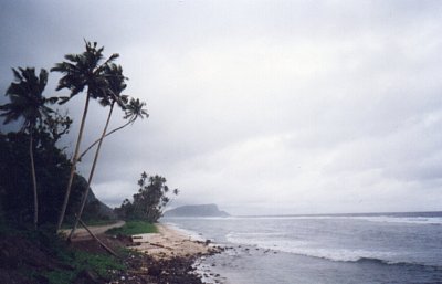 Samoa - jih Upolu s pohledem na ostrov Nuutele